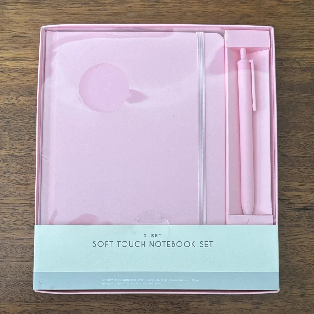 Pink Soft Touch Notebook Set - Picture 1 of 3